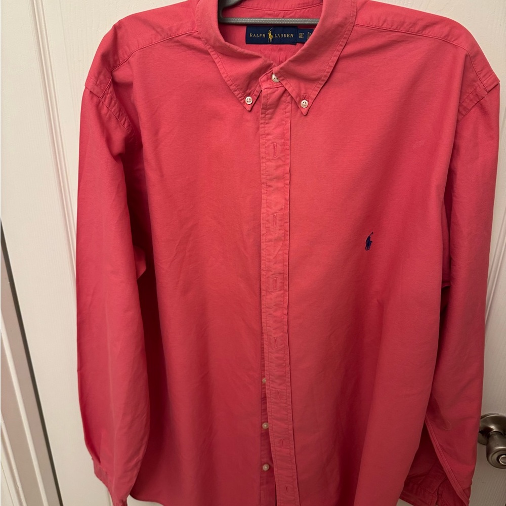 Ralph Lauren Red Casual Button Down Shirt